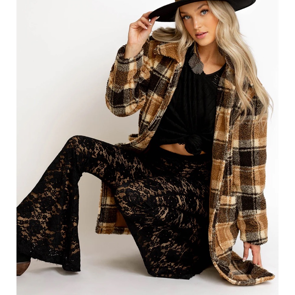 Joyfolie Gertie Plaid coat